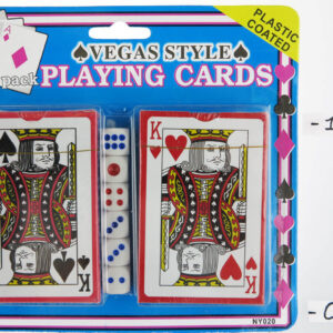 2 Pk Playing Cards w/Dice