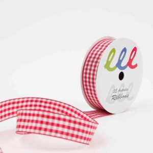Gingham Red 20mm*2m